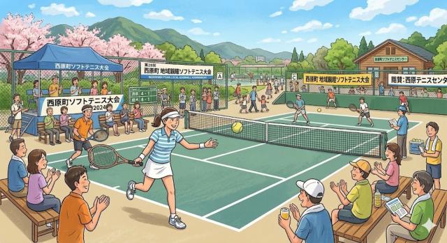 第23回西原町ソフトテニス大会の結果