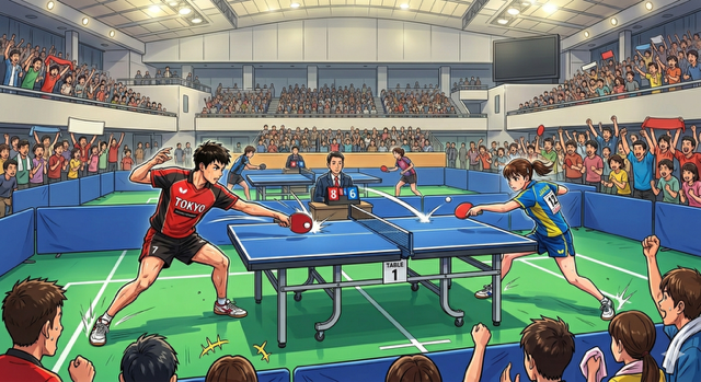 区対抗卓球大会の結果
