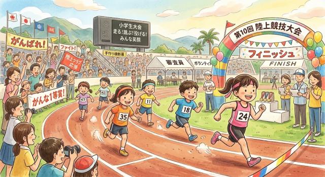 第47回西原町陸上競技大会の競技時間について